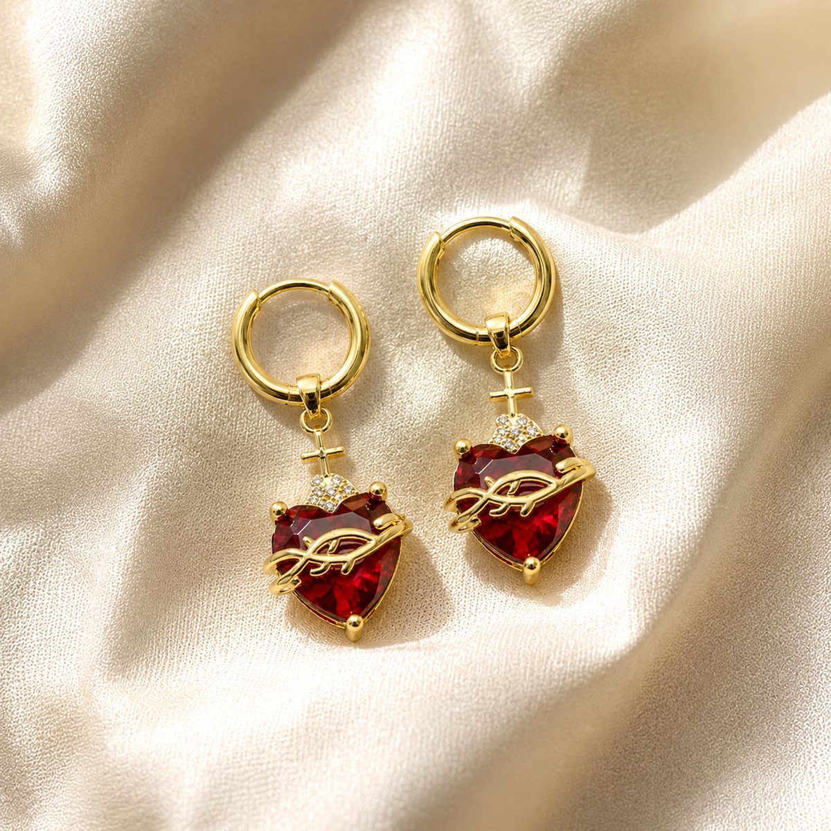 Pendientes Sagrado Corazón - LolaLenz™