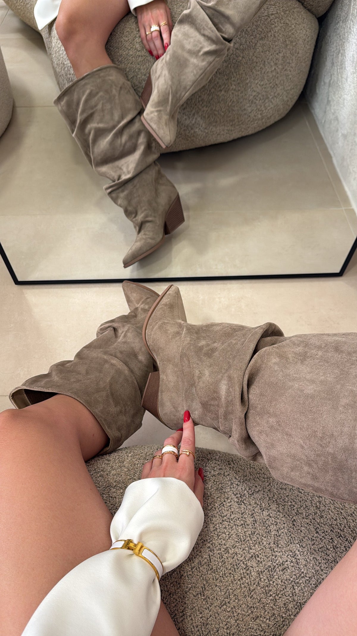 Valentina | Botas camperas caqui - LolaLenz™