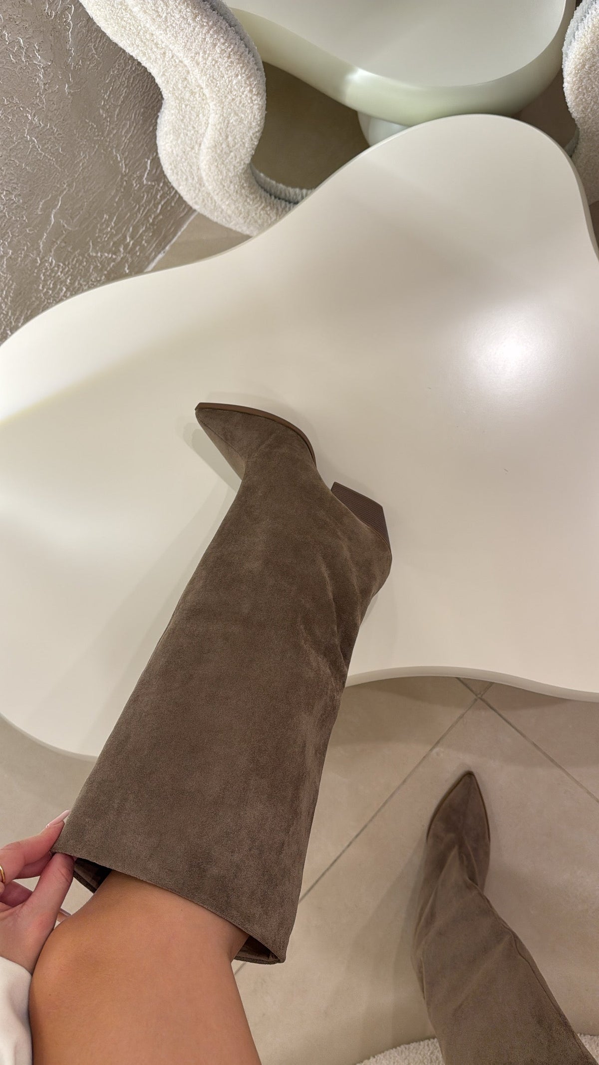Camila | Botas camperas en punta caqui - LolaLenz™