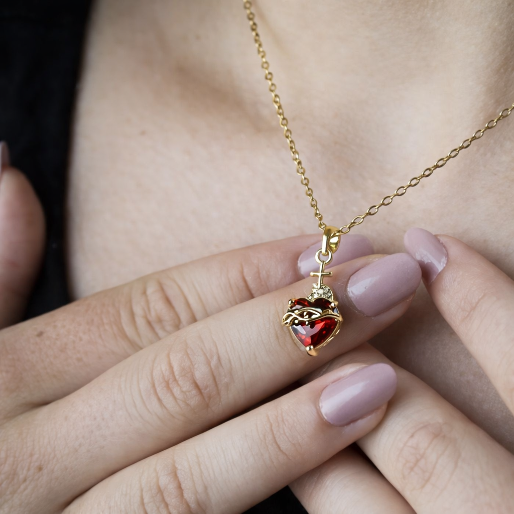 Kit de Collares Sagrado Corazón — Jesús y María - LolaLenz™
