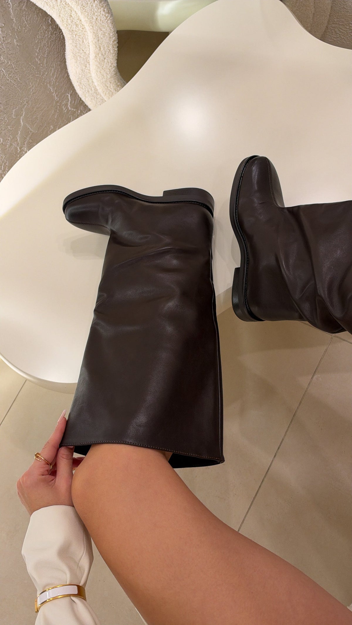 Helena | Botas altas chocolate - LolaLenz™
