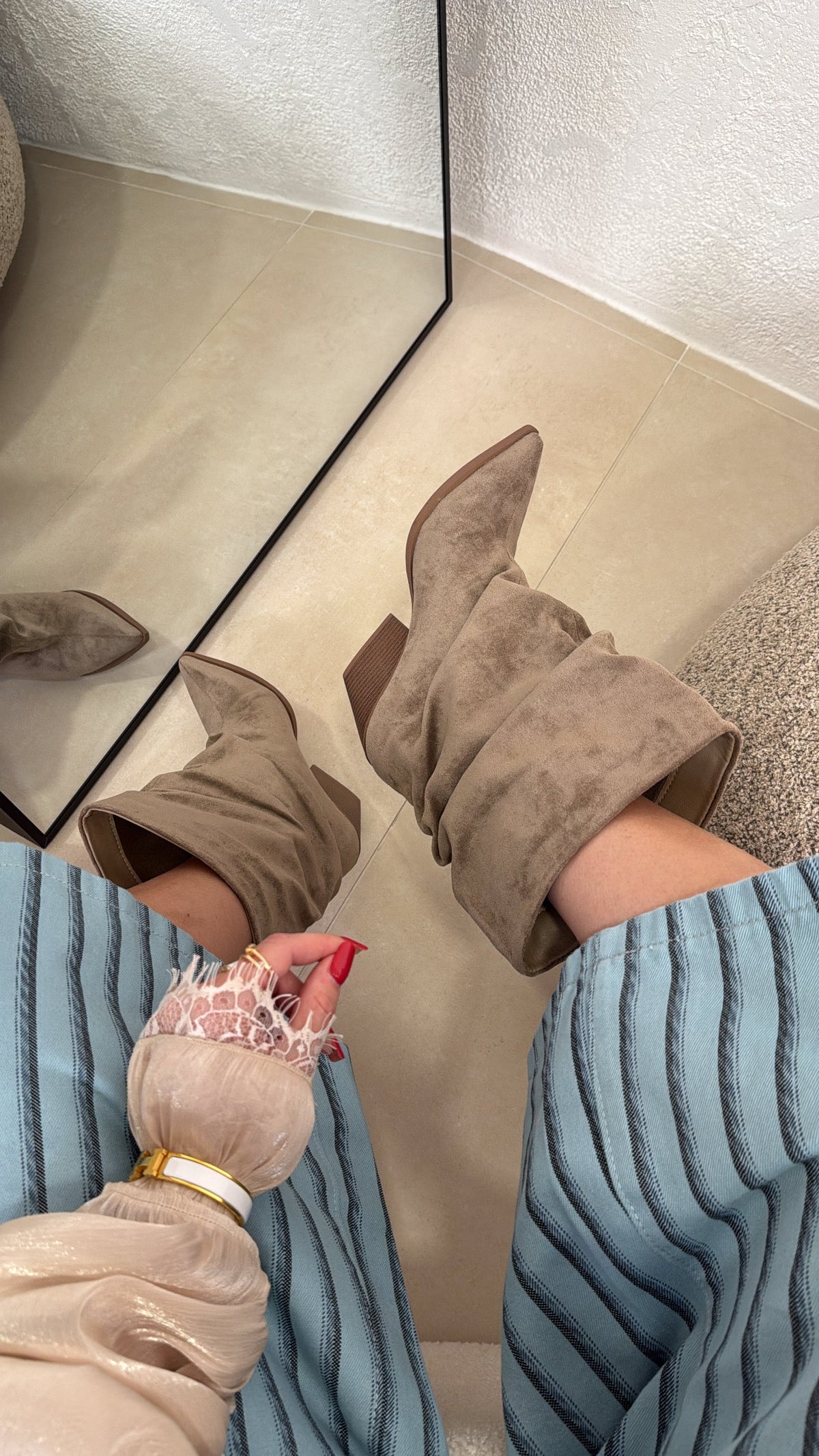Lía | Botines camperos caqui - LolaLenz™