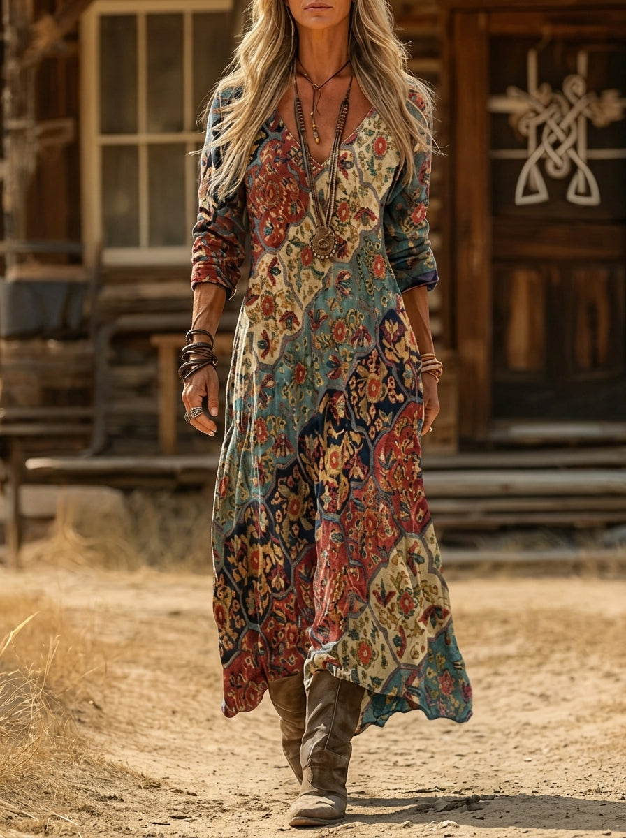 Germinia | Vestido fluido otoñal - LolaLenz™