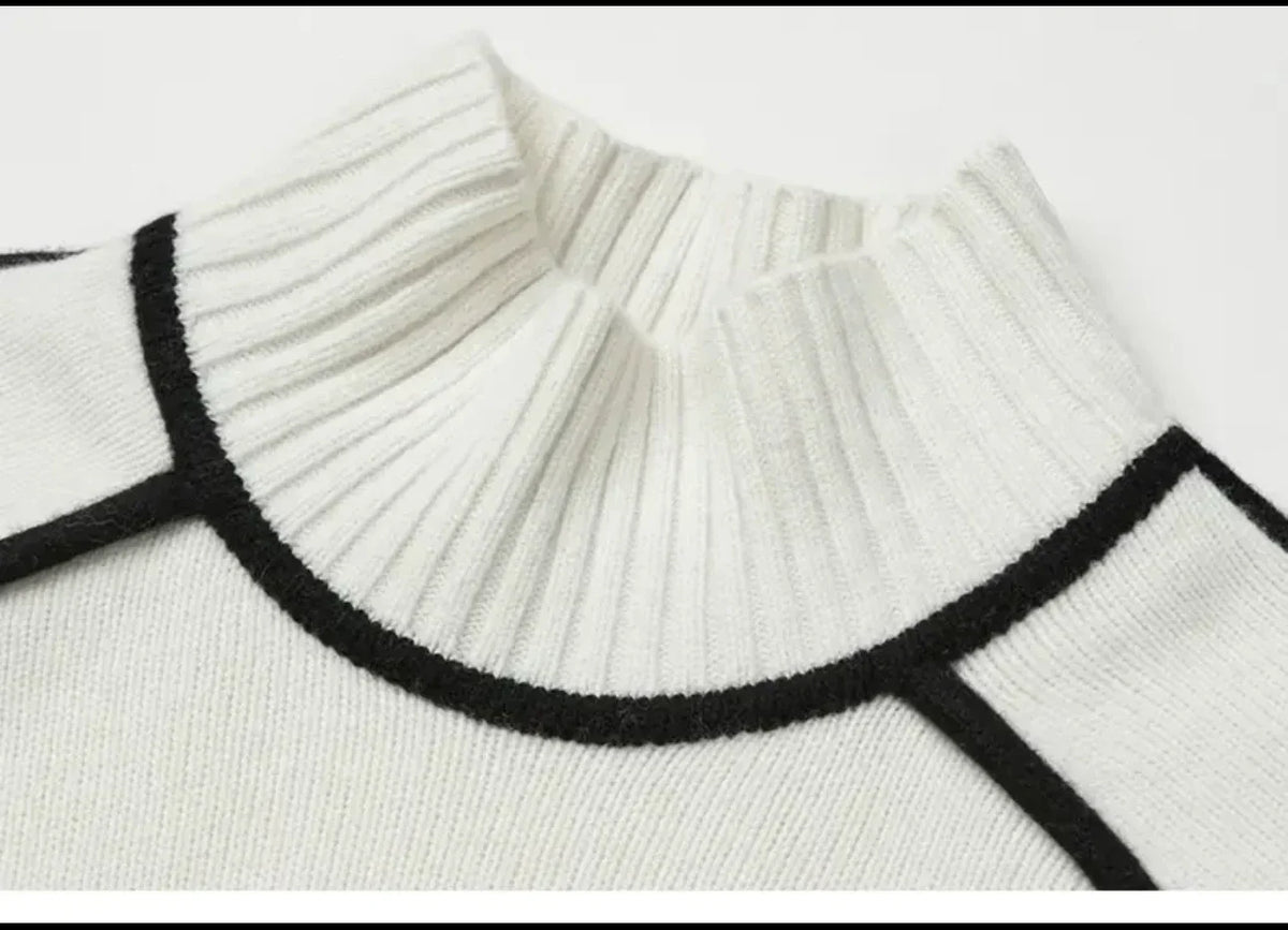 Fabiola | Jersey de cuello alto de punto - LolaLenz™