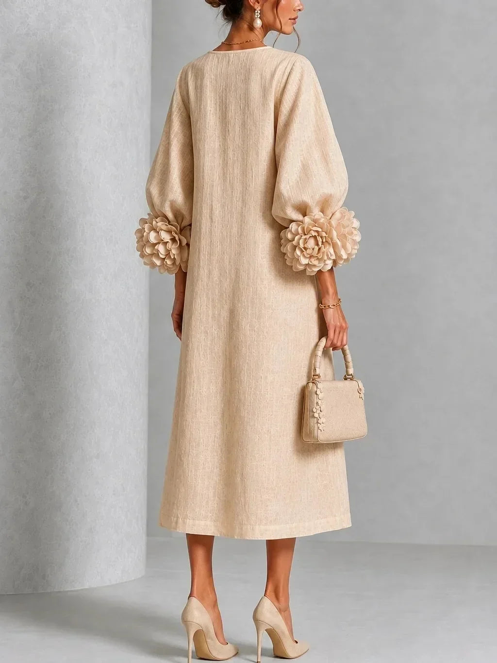 Rosalie | Vestido midi de flores - LolaLenz™