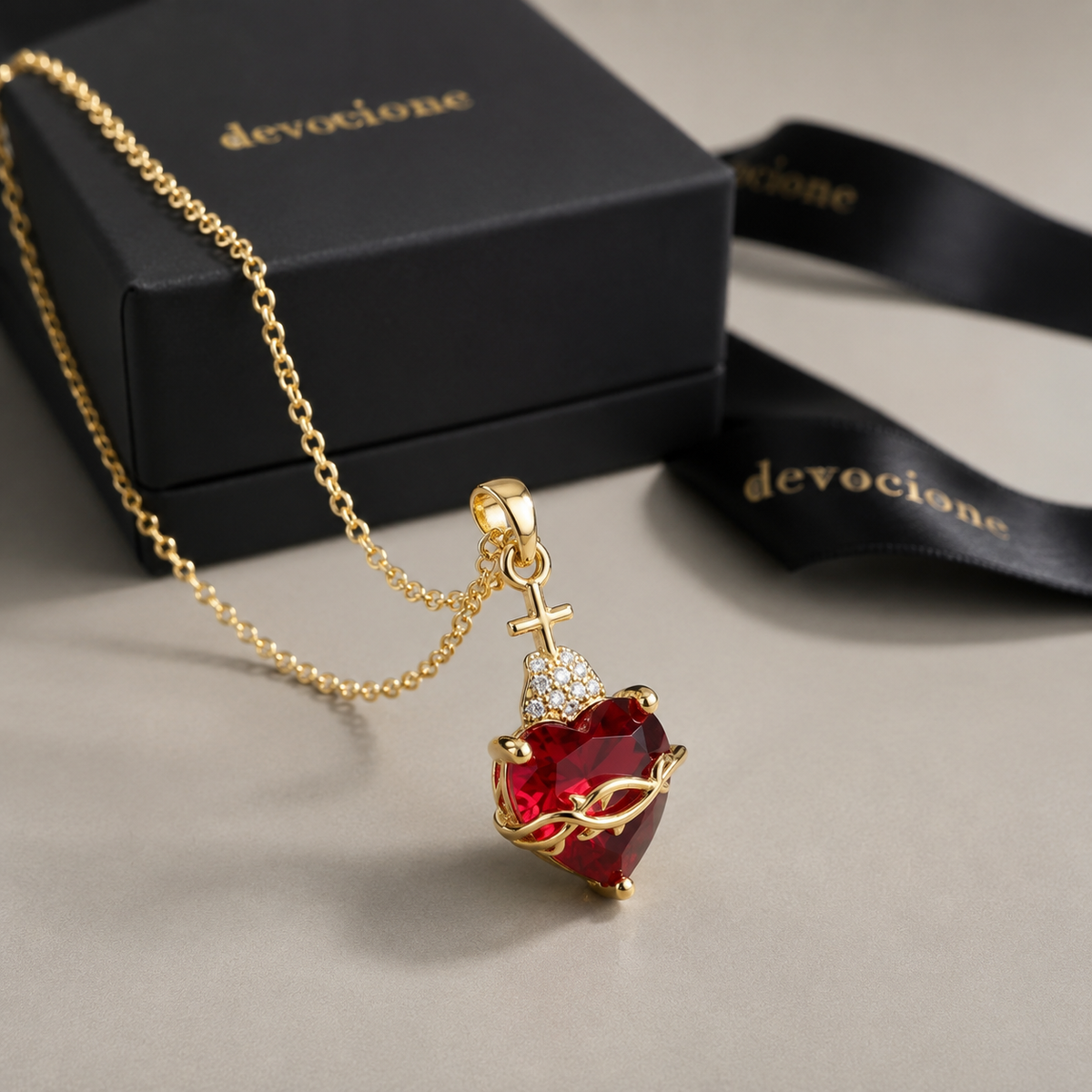 Kit de Collares Sagrado Corazón — Jesús y María - LolaLenz™