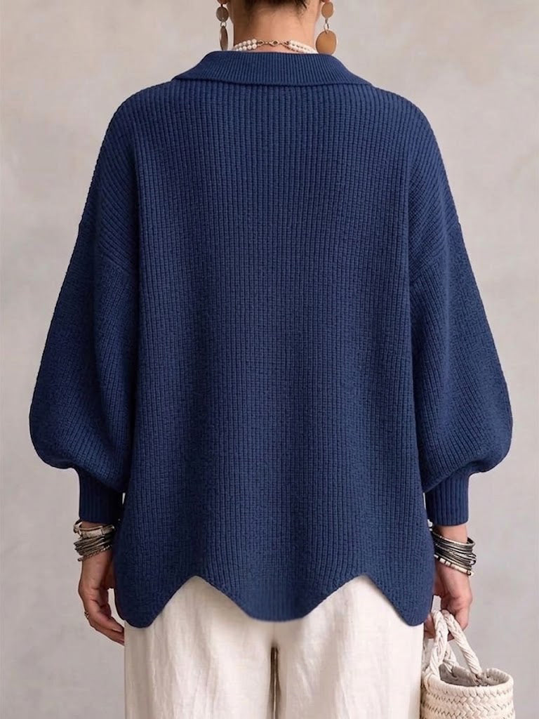 Isadora | Cardigan oversize con botones dorados - LolaLenz™