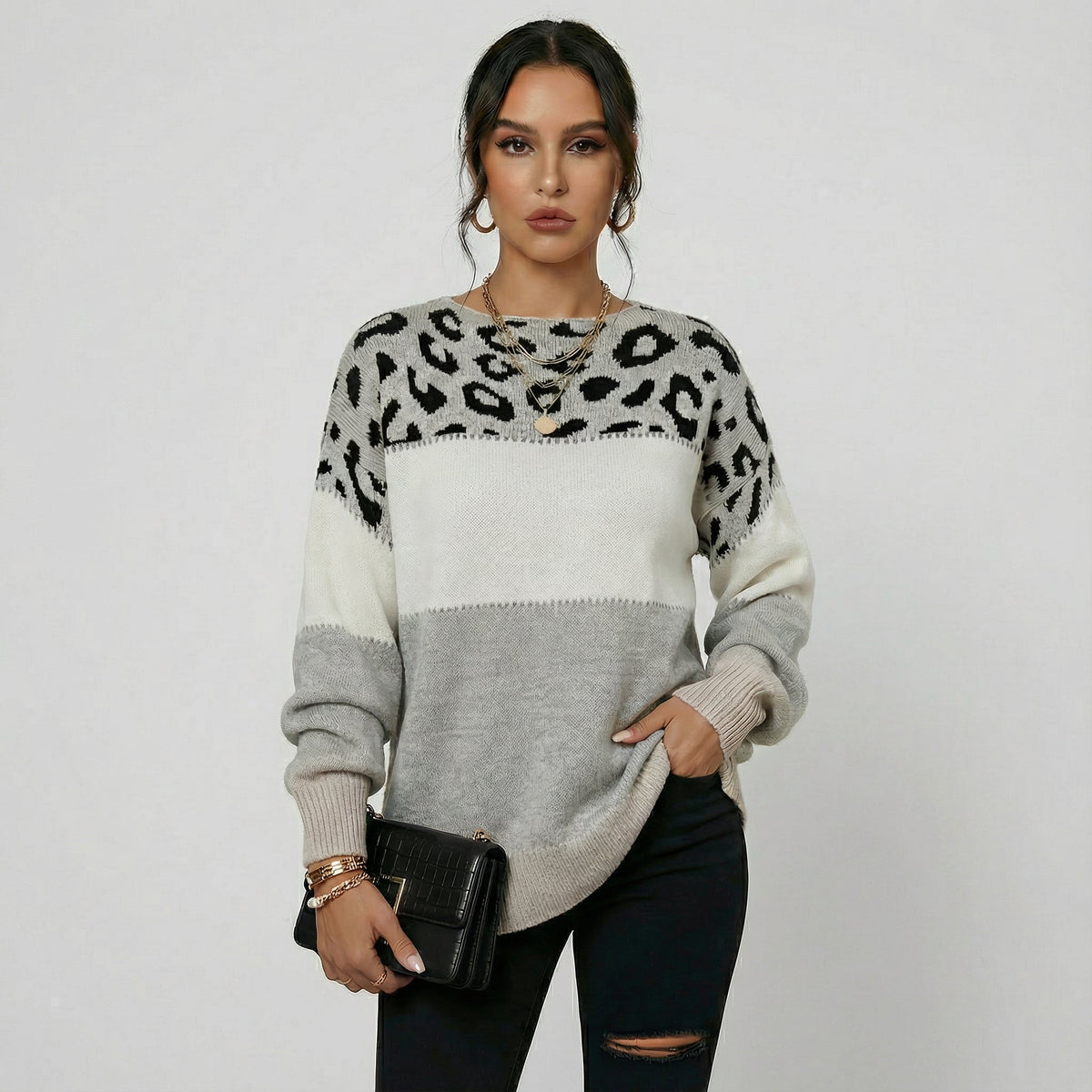 Teresa | Jersey elegante de leopardo - LolaLenz™
