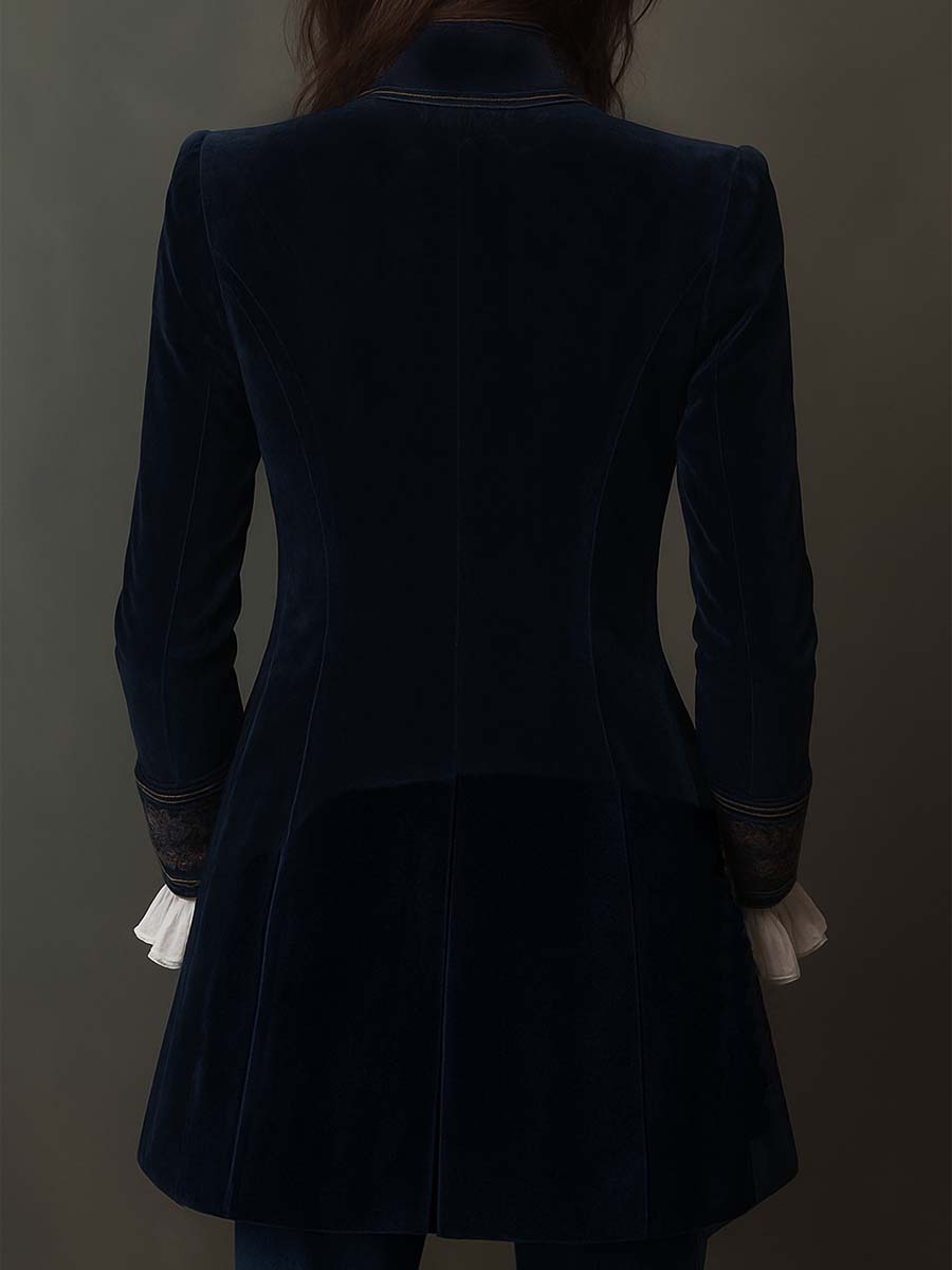 Celia | Chaqueta larga bordada vintage - LolaLenz™