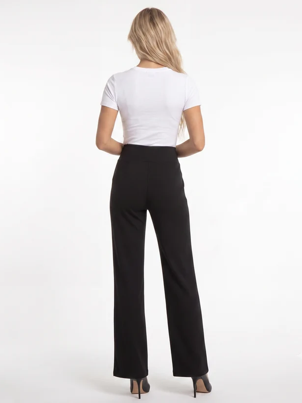 Beatriz | Pantalón fluido de vestir con cintura elástica y silueta estilizada - LolaLenz™