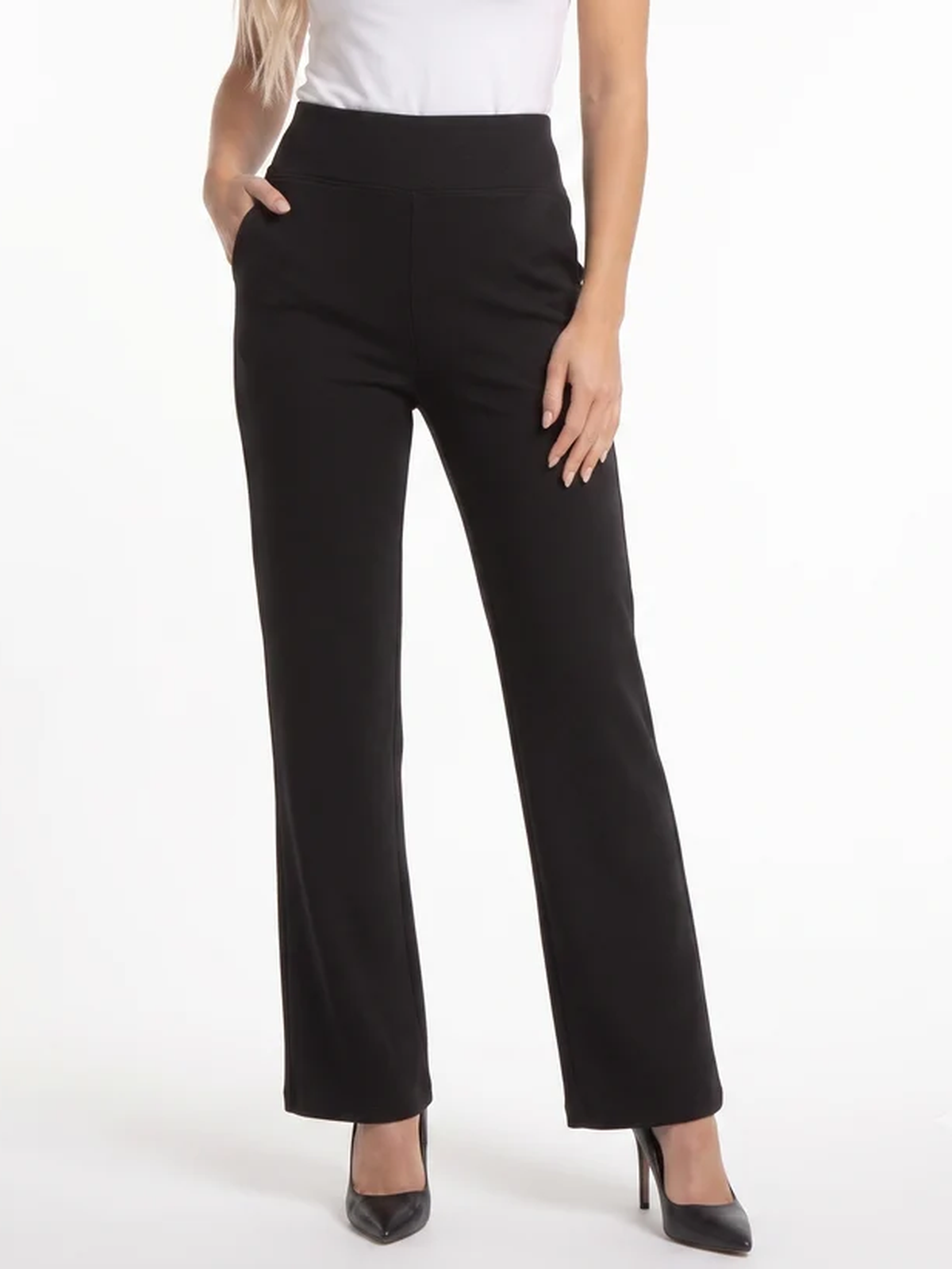 Beatriz | Pantalón fluido de vestir con cintura elástica y silueta estilizada - LolaLenz™