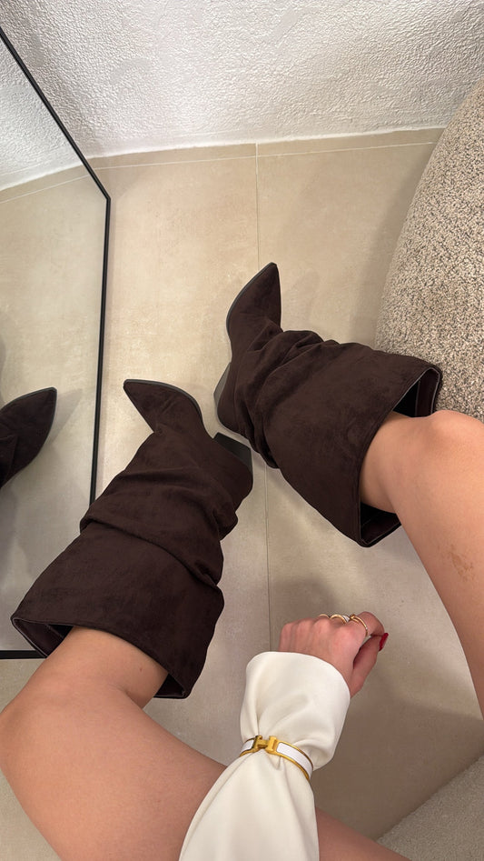 Valentina | Botas camperas chocolate - LolaLenz™