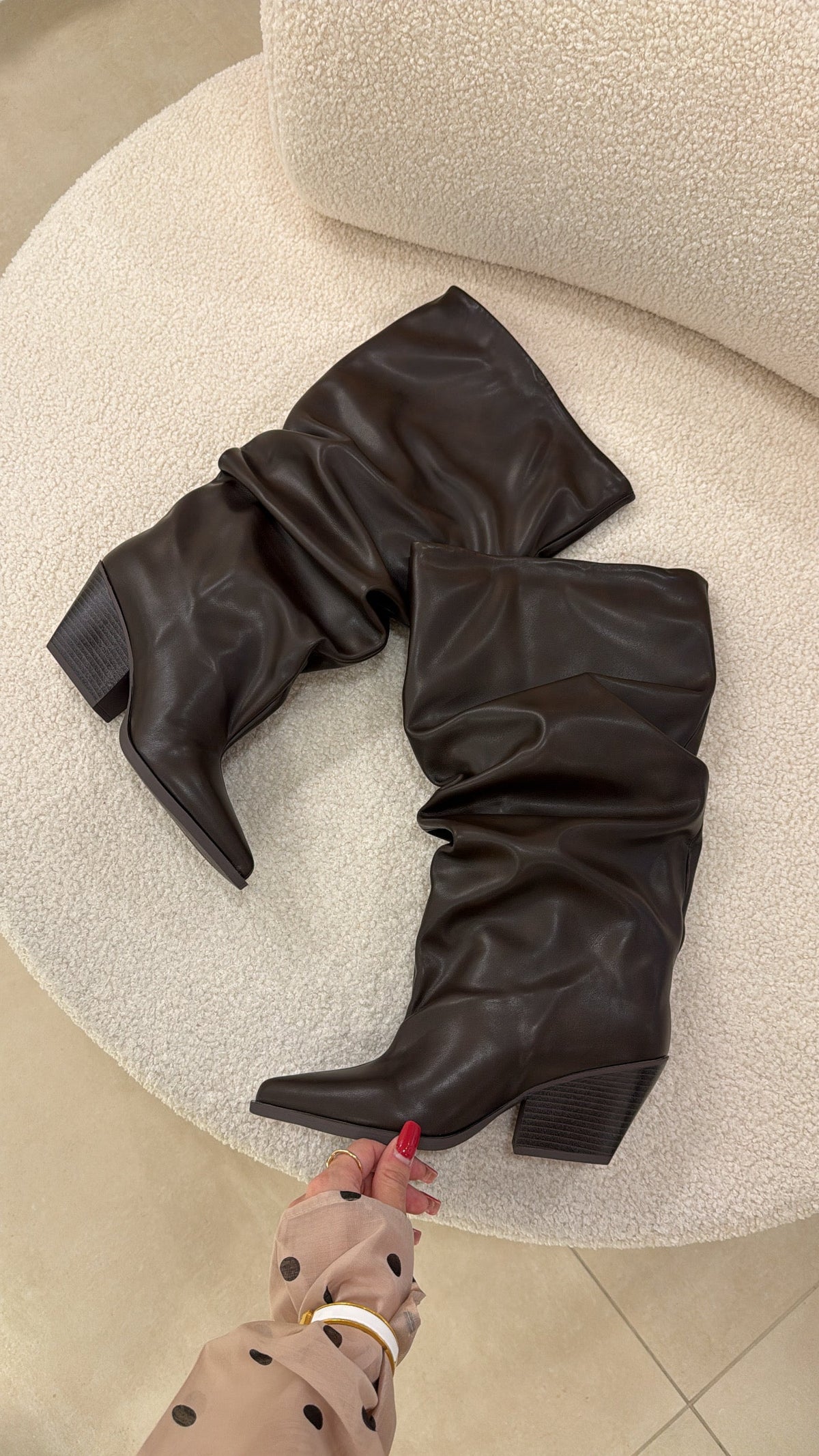 Martina | Botas camperas chocolate - LolaLenz™