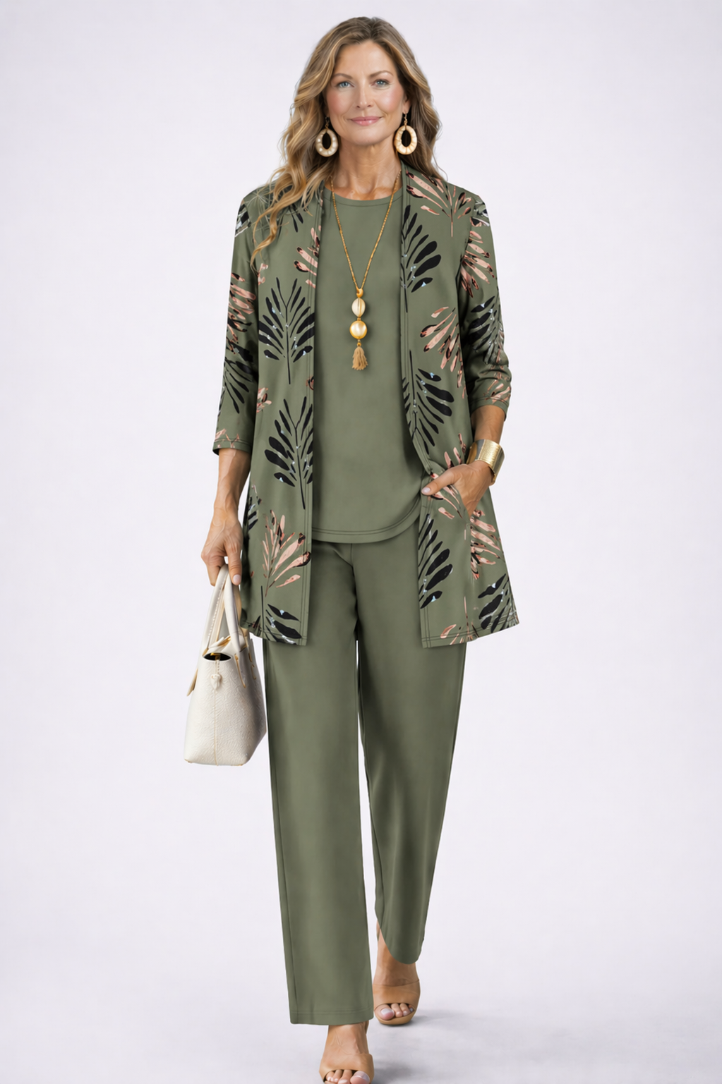 Marcela | Conjunto de 3 piezas verde - LolaLenz™