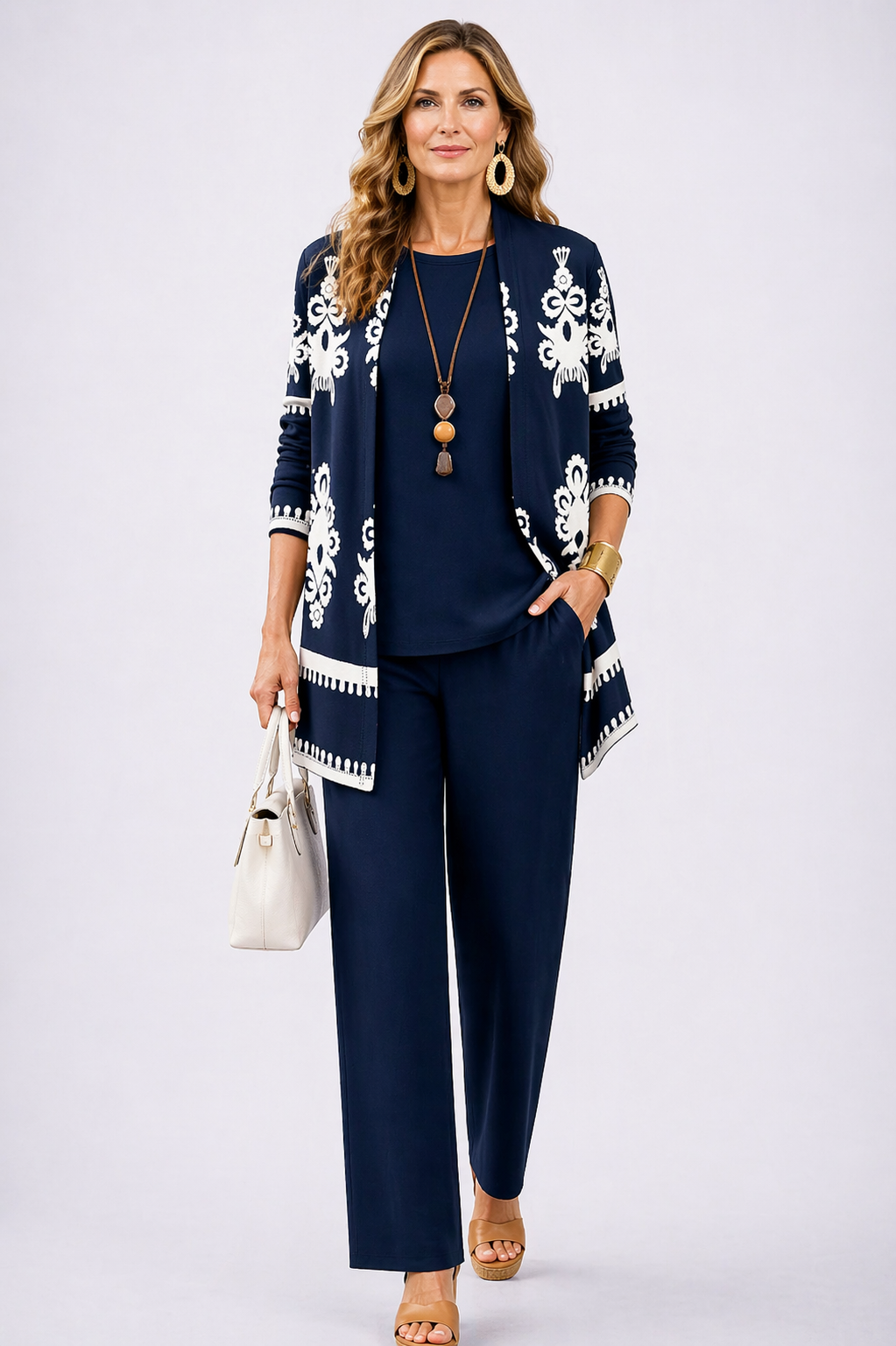 Carolina | Conjunto de 3 piezas azul marino - LolaLenz™