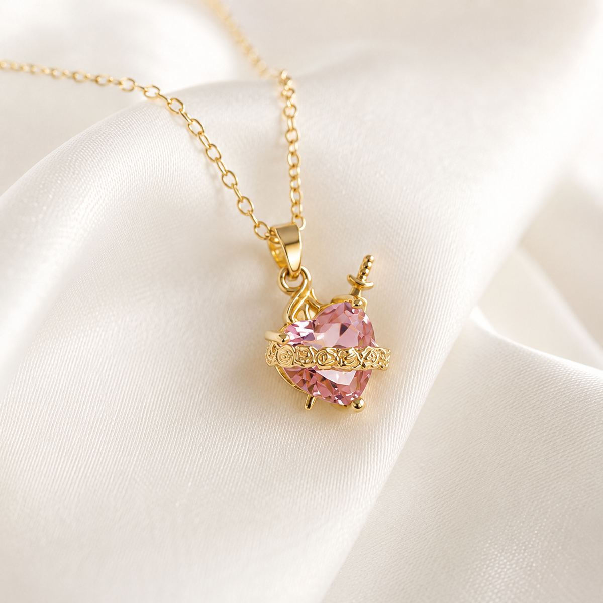 Collar Inmaculado Corazón de María - LolaLenz™
