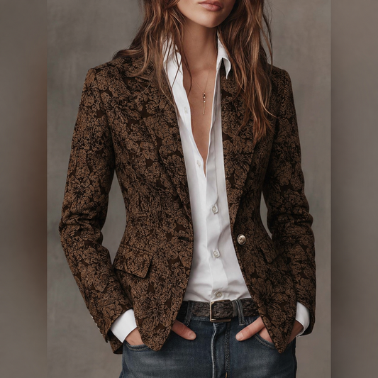 Loreto | Blazer jacquard entallado - LolaLenz™