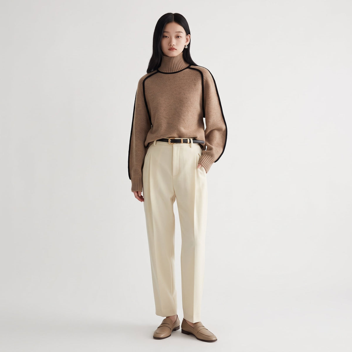 Fabiola | Jersey de cuello alto de punto - LolaLenz™