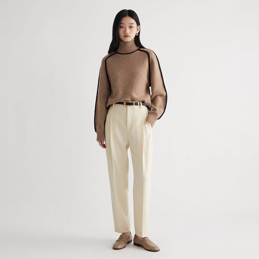 Fabiola | Jersey de cuello alto de punto - LolaLenz™