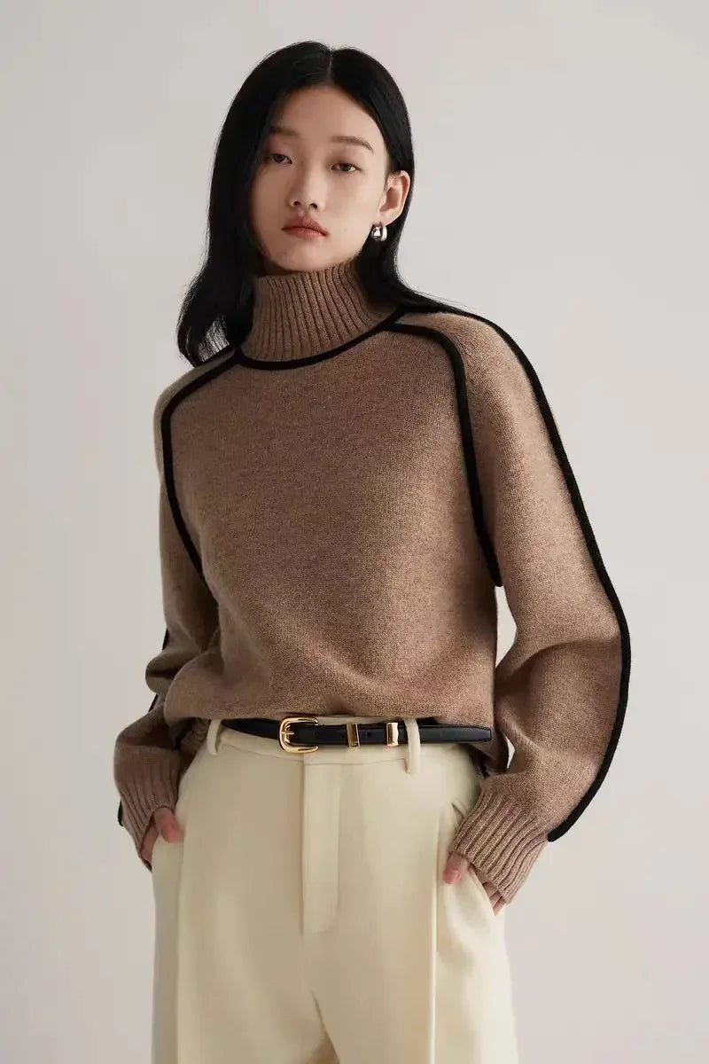 Fabiola | Jersey de cuello alto de punto - LolaLenz™