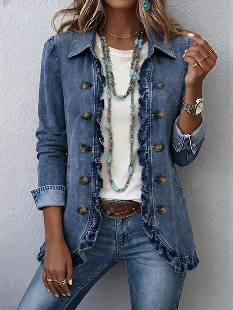 Siena | Chaqueta con volantes y botones - LolaLenz™